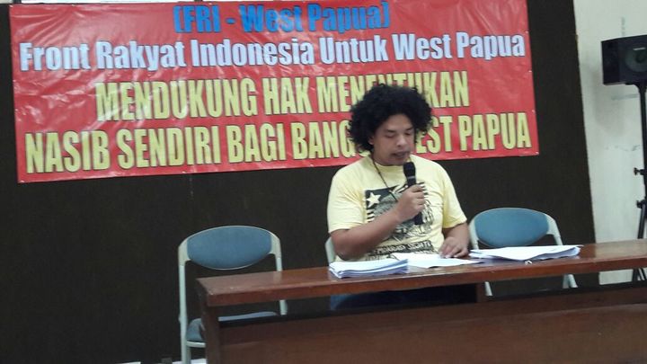 Surya Anta of FRI West Papua