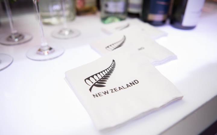 NZ-branded napkins at the Washington gala.