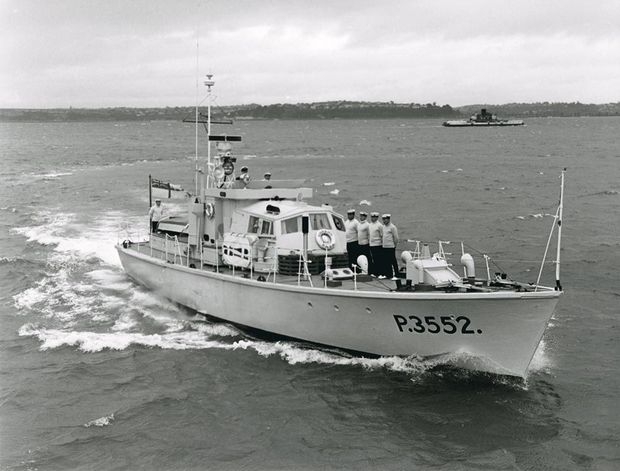 Paea in survey motor launch livery c courtesy National Museum of the Royal New Zealand Navy