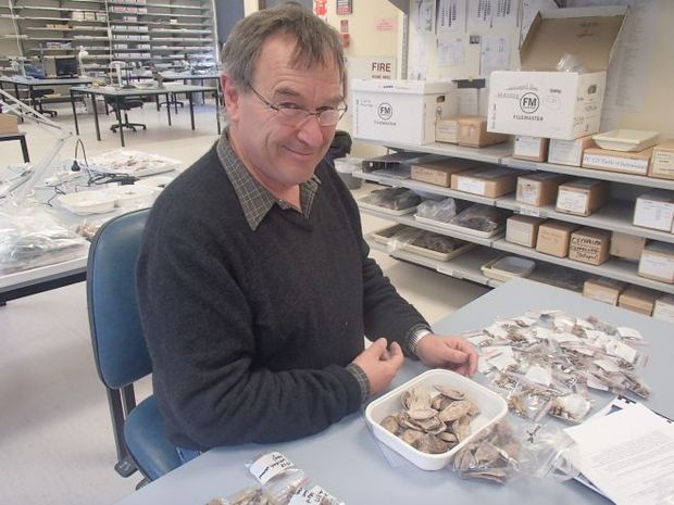 Ian Smith in his archaeology lab