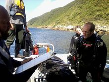 Kapiti marine reserve survey team