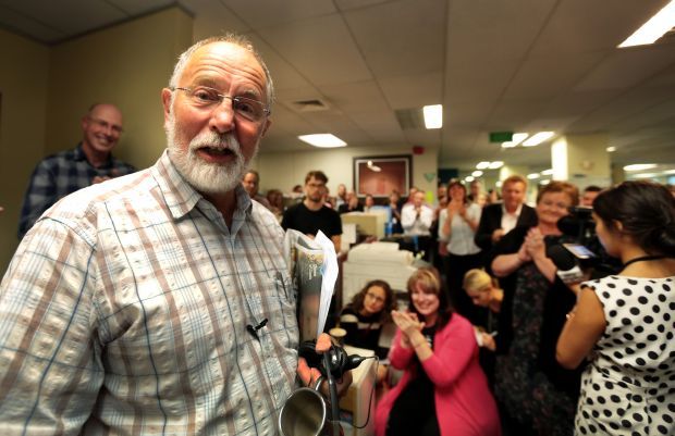 Geoff Robinson returns to the newsroom after his last show