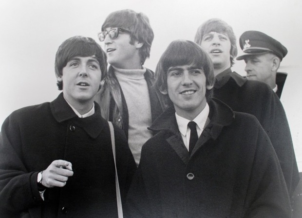 Beatles arriving in Christchurch Photo by Harold Mason Nelson used with permisson