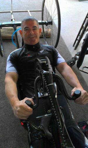 Shane Blows is ranked th in world for hand cycling