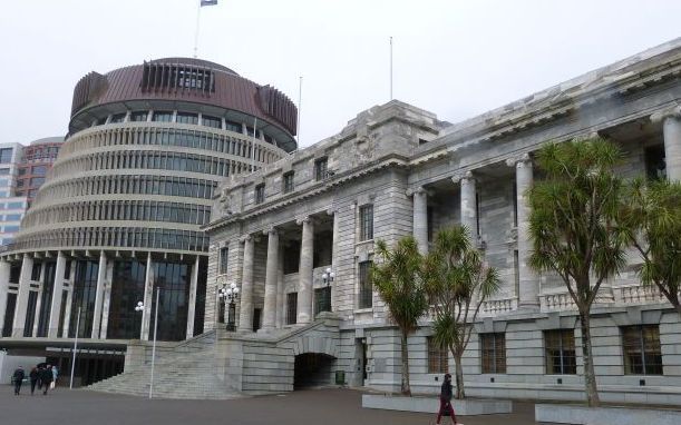Beehive and parliment RNZ Philippa Tolley