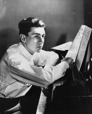 Portrait of Richard Farrell at the piano taken probably ca by an unknown photographer Alexander Turnbull Library