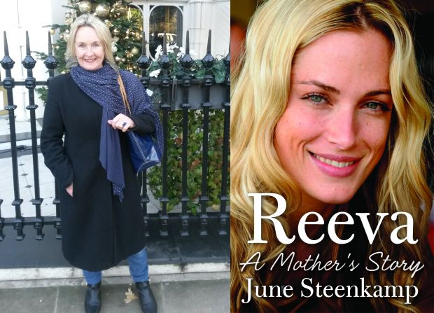 June Steenkamp and book cover