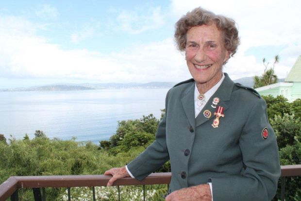 Margaret Rankine at her home in York Bay overlooking Wellington Harbour