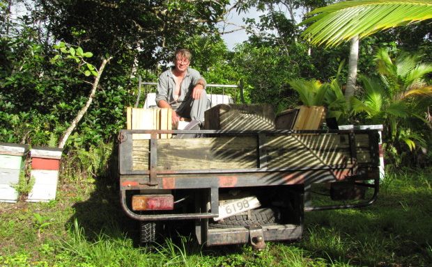 Niue beekeeper Andy Cory crop
