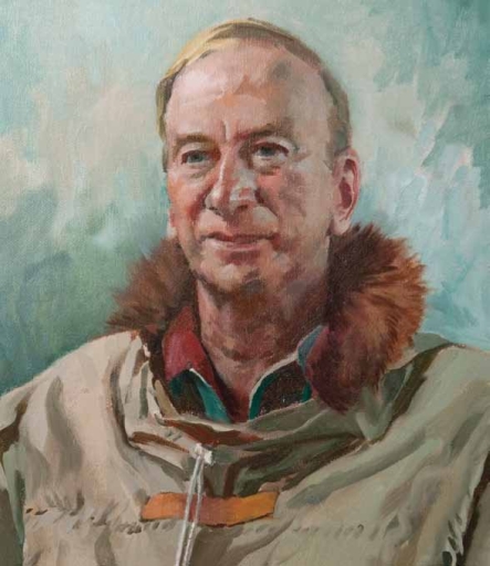 Trevor Hatherton, painted by W A Sutton, oil on canvas, 1989.