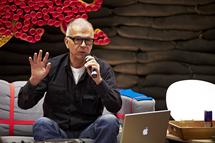Tony Visconti lecturing at the Red Bull Music Academy in Madrid Spain
