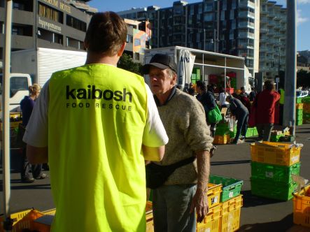 Kaibosh Collecting fruit and vege at Wellington s Harbourside Market small