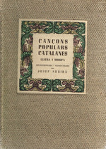 Book cover: Cancons Populars Catalanes