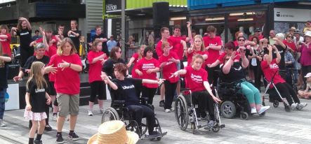 International Day for Persons with Disabilities flash mob