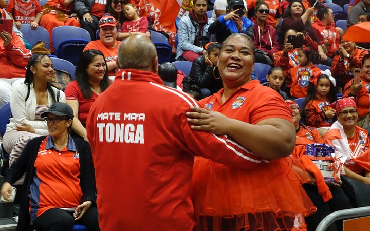 Fans packed out the Manukau Vodafone Events Centre to welcome Tonga's National Rugby League team 'Mate Ma'a Tonga' to New Zealand.
