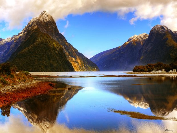 Morning Reflections Milford Sound by Paul Bica