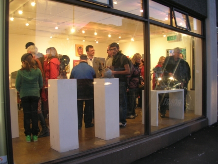 Opening Night at Roar Gallery's new street front location.