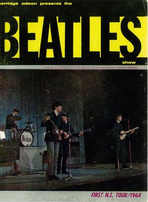 Beatles in NZ Tour programme front cover