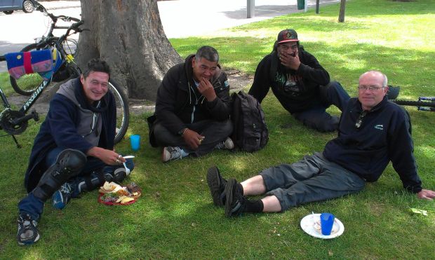 Lunch in Latimer Square with Help for the Homeless