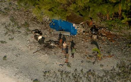 Four men were found marooned on Manuae Island.