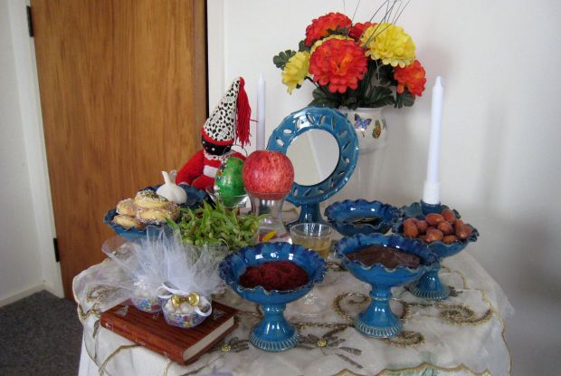 Parri and Khosrow's Haft Sin table