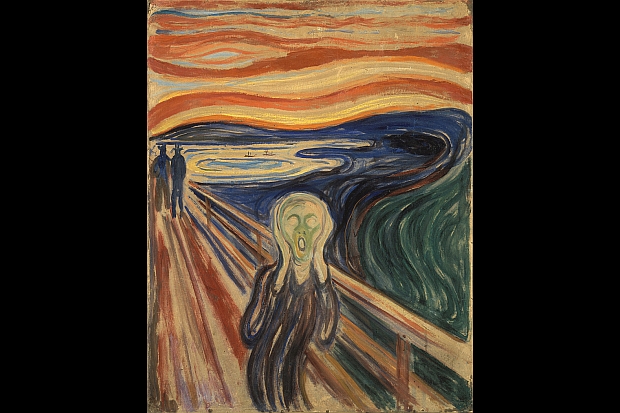 Edvard Munch The Scream in tempera on cardboard