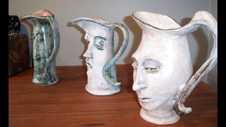 Three jugs by Helen Perrett - Urban Arch, Auckland.