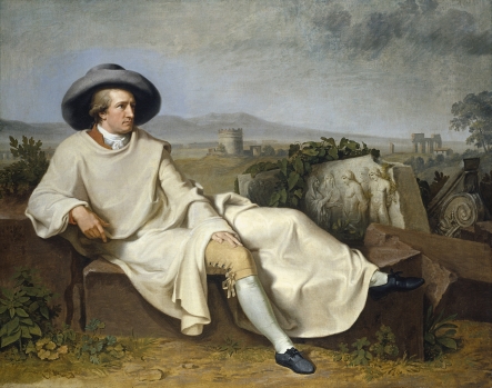 Goethe in der r�mischen Campagna (Goethe in the Roman Campagna), 1786–87, by Johann H W Tischbein (1751–1829), oil on canvas. Reproduced courtesy St�del Museum, Frankfurt.