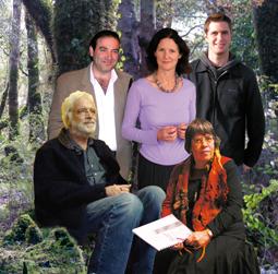 The five composers in SOUNZtender, immaculately photoshopped together.