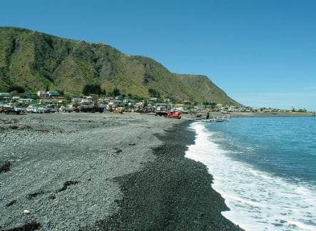 The small fishing village of Ngawi on the Wairarapa coast
