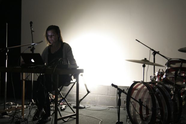 Rachel Shearer performing at Lines of Flight experimental music festival
