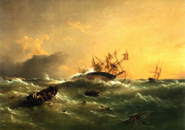 Orpheus July By Richard Brydges Beechey Courtesy Edmiston Trust Collection Voyager New Zealand Maritime Museum